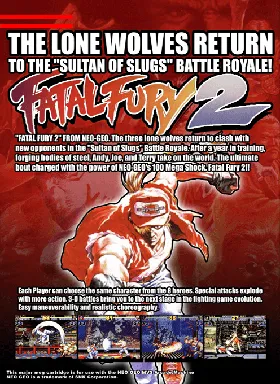 Fatal Fury 2 / Garou Densetsu 2 - arata-naru tatakai box cover back